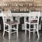 Flash Furniture Antique White Wash Solid Wood Counter Stools, 2PK ES-STBN1-24-WH-2-GG - alternate 1